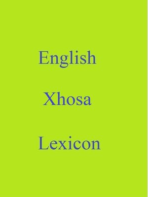 cover image of English Xhosa Lexicon